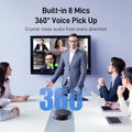 Wireless Speakerphone Bluetooth 5.3 Conference Speaker with 8 Microphones 360° Voice Pickup USB Speaker for Home/Office