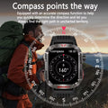 New for Huawei Xiaomi Military GPS Smart Watch Men Flashlight Compass Waterproof Outdoor Sport Tracker Bluetooth Call Smartwatch
