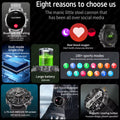 2025 New for Xiaomi Military Smart Watch Men IP68 Waterproof Outdoor Sports Fitness Tracker Health Monitor BT Call Smart Watch