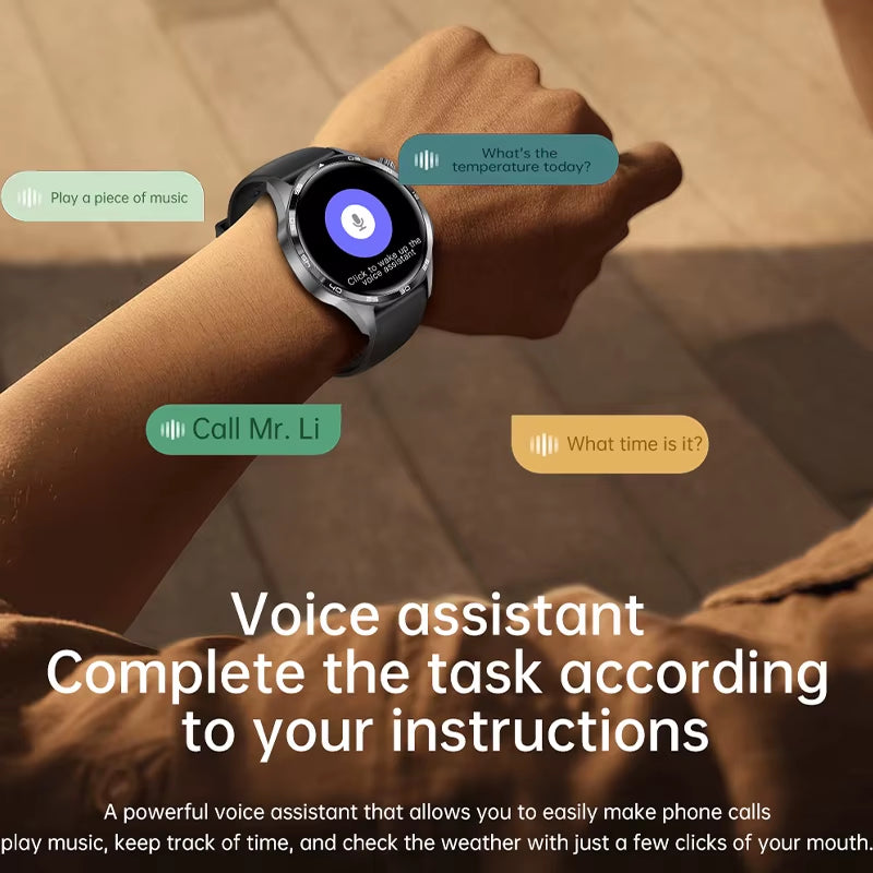 GT5 PRO Smart Watch Men Watch 5 Pro AMOLED HD Screen Bluetooth Call GPS Trajectory NFC Heart Rate Compass Smartwatches 2024 New