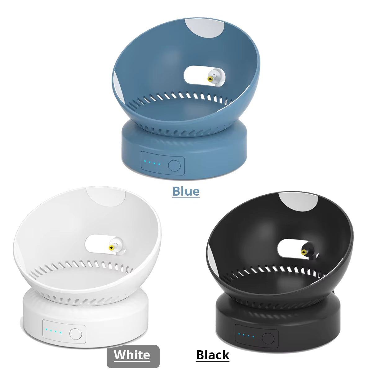 Battery Base for Echo Dot (5Th & 4Th) Rechargeable 5200Mah External Battery Black White Blue Make Your Smart Speaker Portable