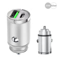 100W Mini Car Charger Lighter Fast Charging for Iphone QC3.0 Mini PD USB Type C Car Phone Charger for Xiaomi Samsung Huawei