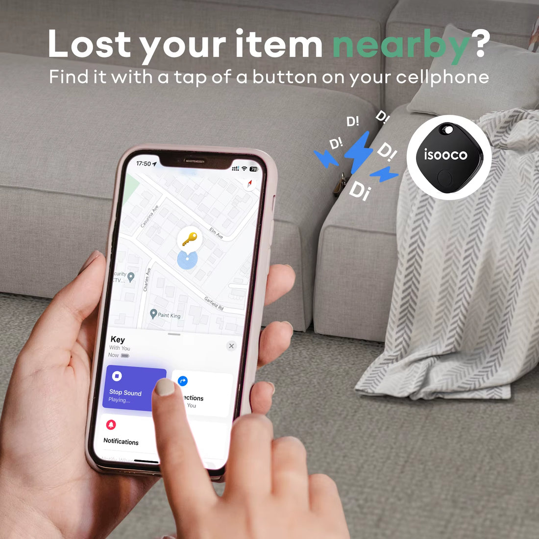 1/2/3/4Pcs  Mini Car Locator Anti-Lost Wallet Keychain Smart Tag Bluetooth Tracker Key Item Finder Use Find My (IOS Only)