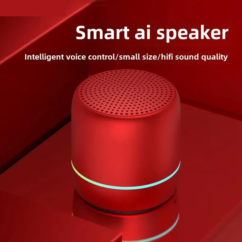 Wireless Bluetooth Speaker, AI Intelligent Voice Control, Small Audio, Portable Subwoofer, Outdoor Mini