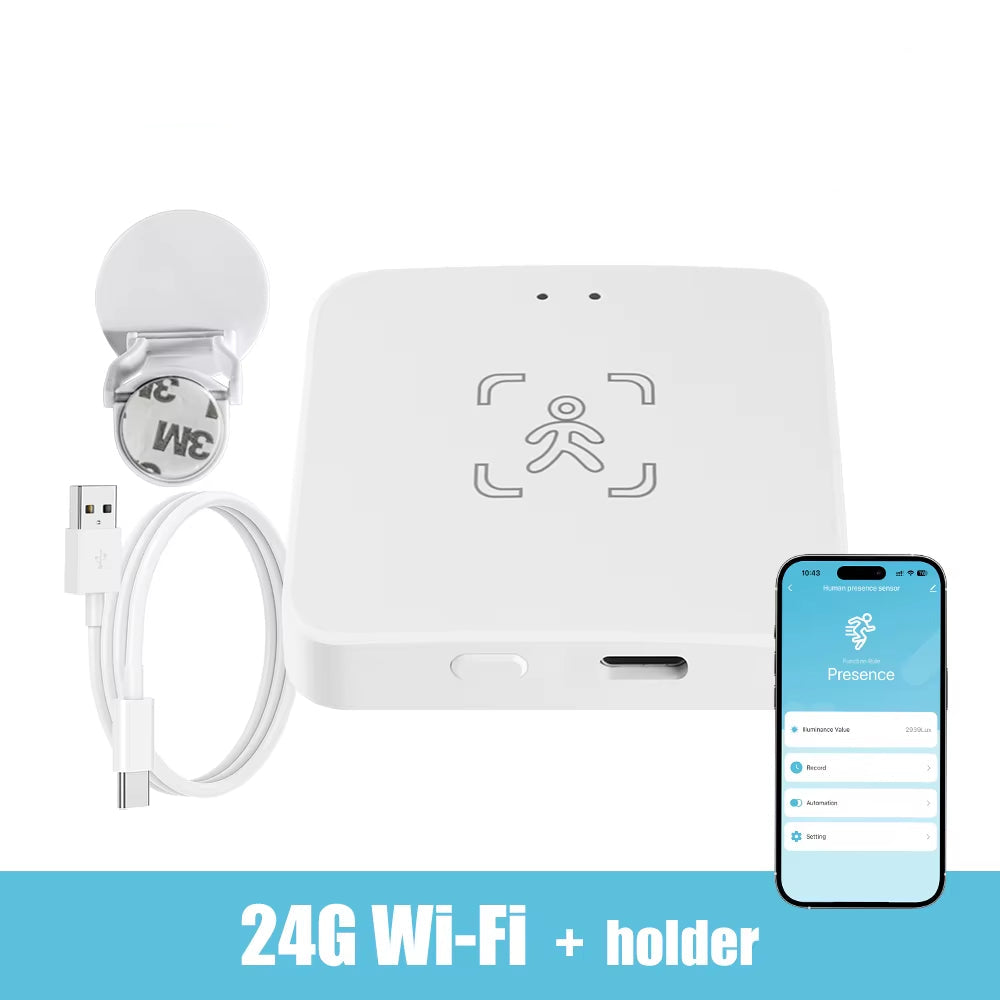 Tuya Wifi /Zigbee Human Presence Detector Smart Human Body PIR Sensor Mmwave Radar Microwave Motion Sensor Intensity Detect DC5V