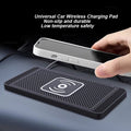 Car Wireless Charger for Iphone 16 15 15 Pro Max 14 13 12 X Samsung S24 S23 Wireless Car Charger Silicone Pad Stand Fast Charger