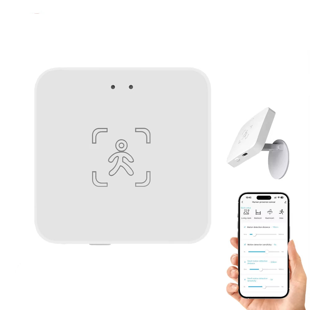 Tuya Wifi /Zigbee Human Presence Detector Smart Human Body PIR Sensor Mmwave Radar Microwave Motion Sensor Intensity Detect DC5V