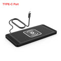 Car Wireless Charger for Iphone 16 15 15 Pro Max 14 13 12 X Samsung S24 S23 Wireless Car Charger Silicone Pad Stand Fast Charger