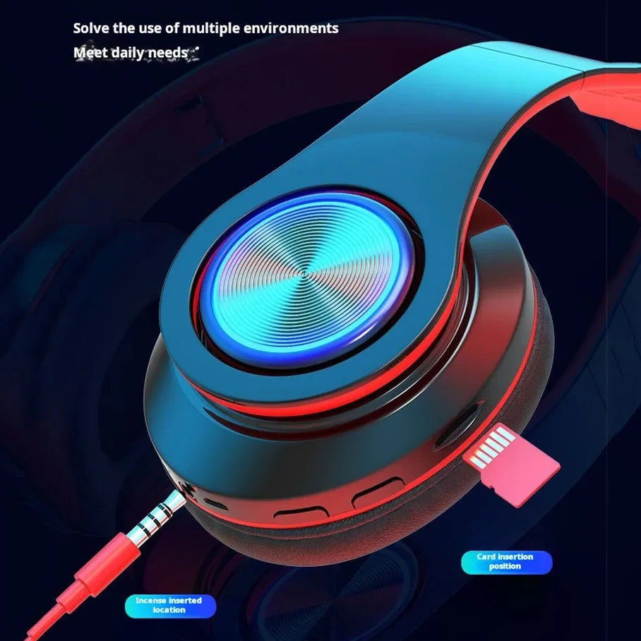 Original  B39 Wireless Bluetooth Headphones TWS Game Headset HIFI Stereo Sound Earbud Support TF Card Audio Cable Earphone