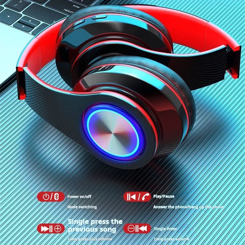 Original  B39 Wireless Bluetooth Headphones TWS Game Headset HIFI Stereo Sound Earbud Support TF Card Audio Cable Earphone