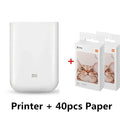 New Original Portable Mini  Pocket Photo Printer Wireless Bluetooth Thermal Print AR Video Mijia ZINK Self-Adhesive Color