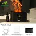Aroma Diffuser Air Humidifier Ultrasonic Cool Mist Maker Fogger Led Essential Oil Flame Lamp Difusor