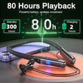80 Hours Endurance Bluetooth Headphone with Microphone Wireless Headphones Bass Stereo Neckband Earphones Bluetooth 5.3