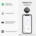 1/2/3/4Pcs  Mini Car Locator Anti-Lost Wallet Keychain Smart Tag Bluetooth Tracker Key Item Finder Use Find My (IOS Only)