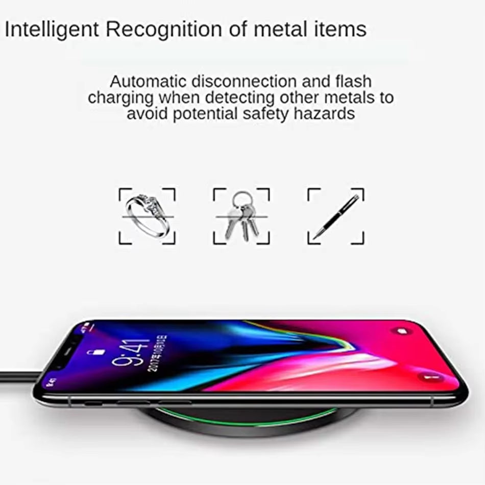 100W Fast Wireless Charger Pad for Iphone 15 14 13 12 11 Pro Max Samsung Galaxy S24 S23 S22 S20 Xiaomi Wireless Charging Station