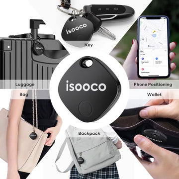 1/2/3/4Pcs Mini Car Locator Anti-Lost Wallet Keychain Smart Tag Bluetooth Tracker Key Item Finder Use Find My (IOS Only)
