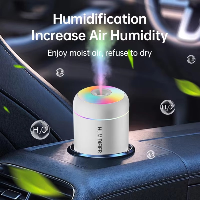 Mini Air Humidifier 180ML USB Electric Aroma Diffuser Essential Oil Purifier Aromatherapy Mist Maker Lights for Car Home Bedroom
