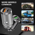 100W Mini Car Charger Lighter Fast Charging for Iphone QC3.0 Mini PD USB Type C Car Phone Charger for Xiaomi Samsung Huawei