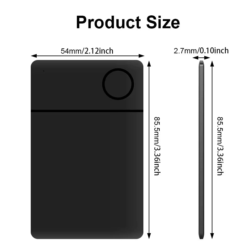 Wallet GPS Tracker Locator Card Finder Search Location Work Find My Bluetooth Tracking Smart Tag Card anti Lost Wireless Charge