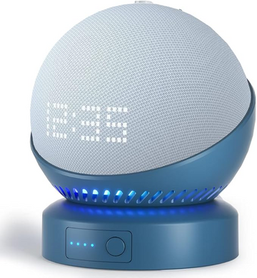 Base de Batterie Echo Dot 5200mAh Rechargeable Portable pour 5e & 4e Gen